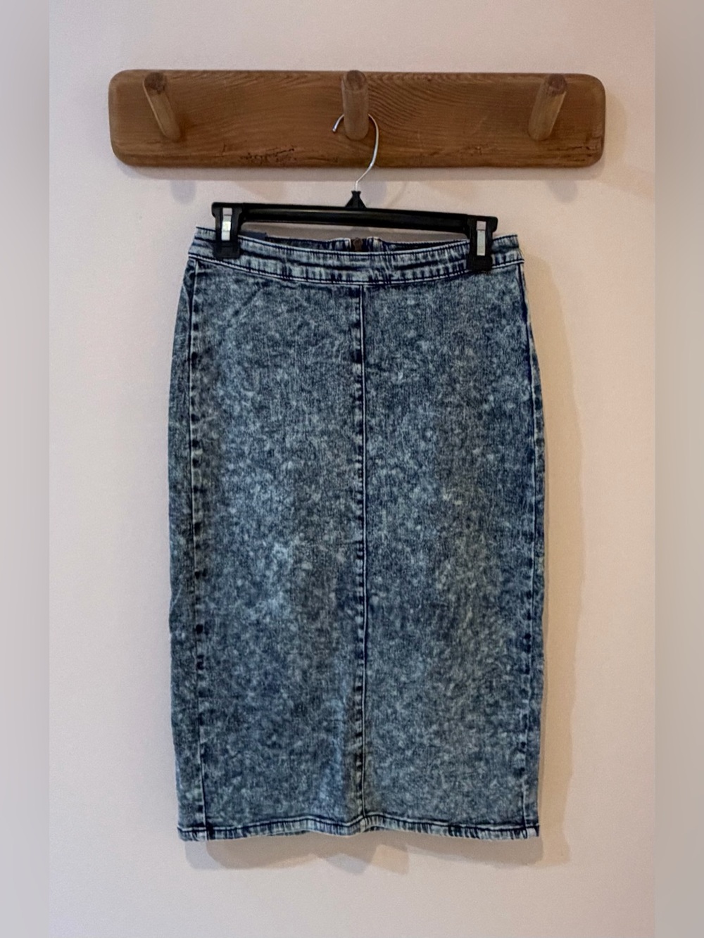 Acid Wash Pencil Skirt - M